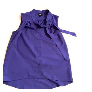Royal blue blouse top